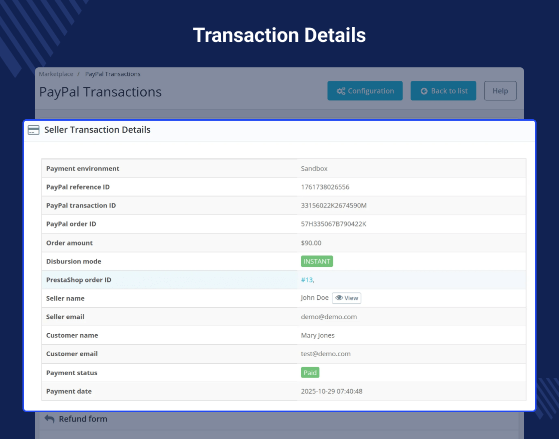 Prestashop Marketplace PayPal Commerce