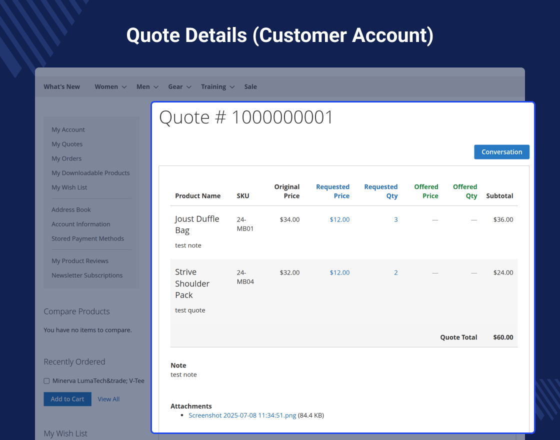 Magento 2 Quote Extension