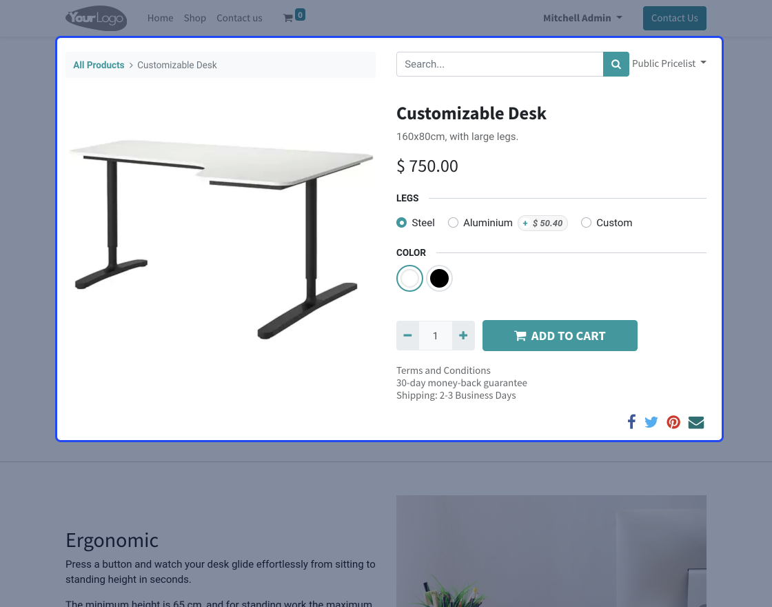 Odoo Barclaycard Ecommerce (EPDQ) Payment Acquirer