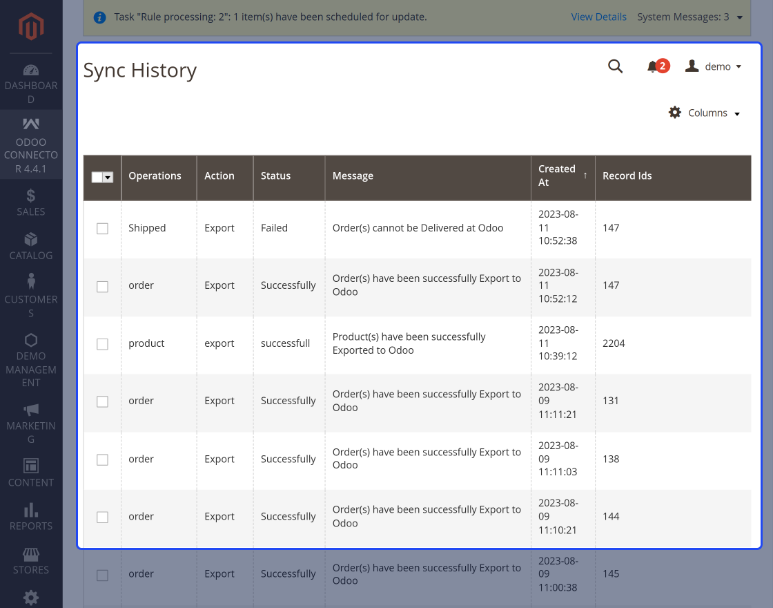 Odoo Bridge For Magento 2 MSI Extension