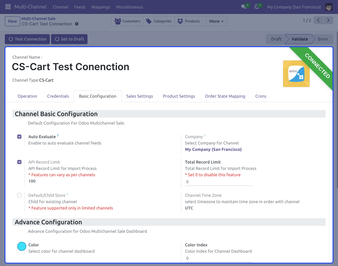 CS-Cart Odoo Bridge (COB)