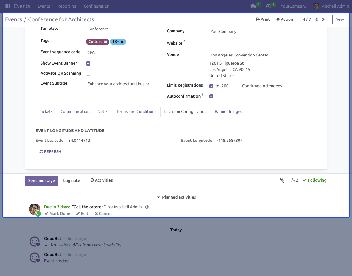 Odoo Event: All in One