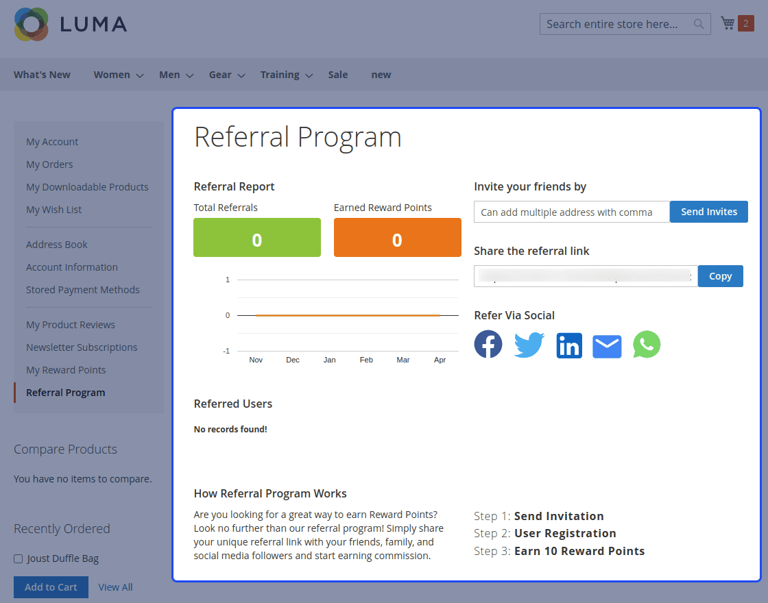 Magento 2 Reward Points Extension