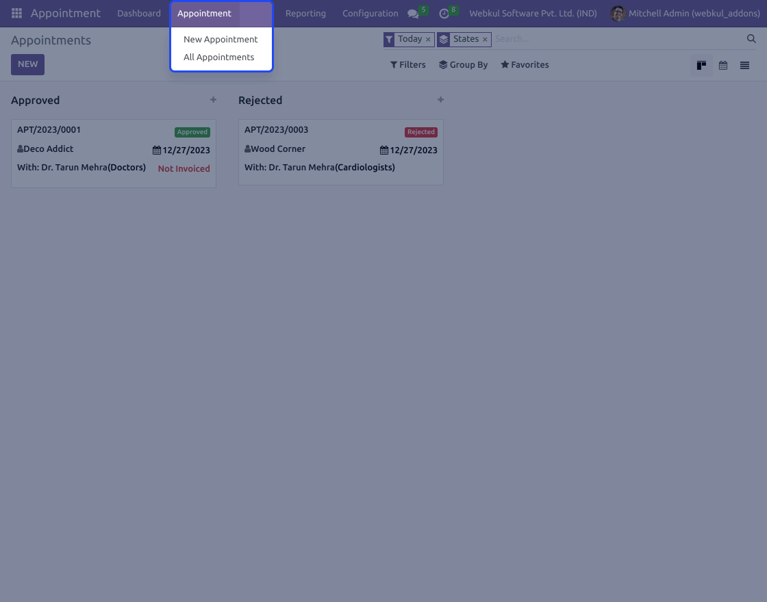 Odoo Appointment SMS Notification Management