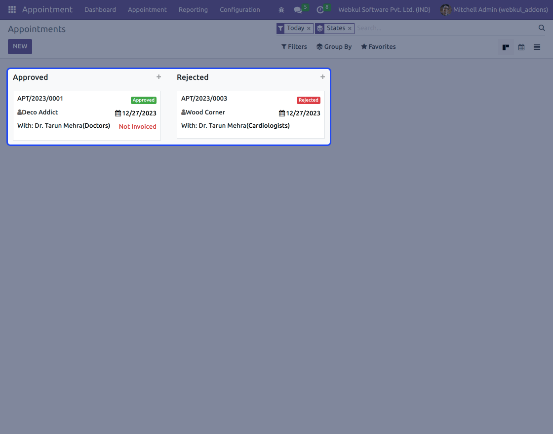 Odoo Appointment SMS Notification Management