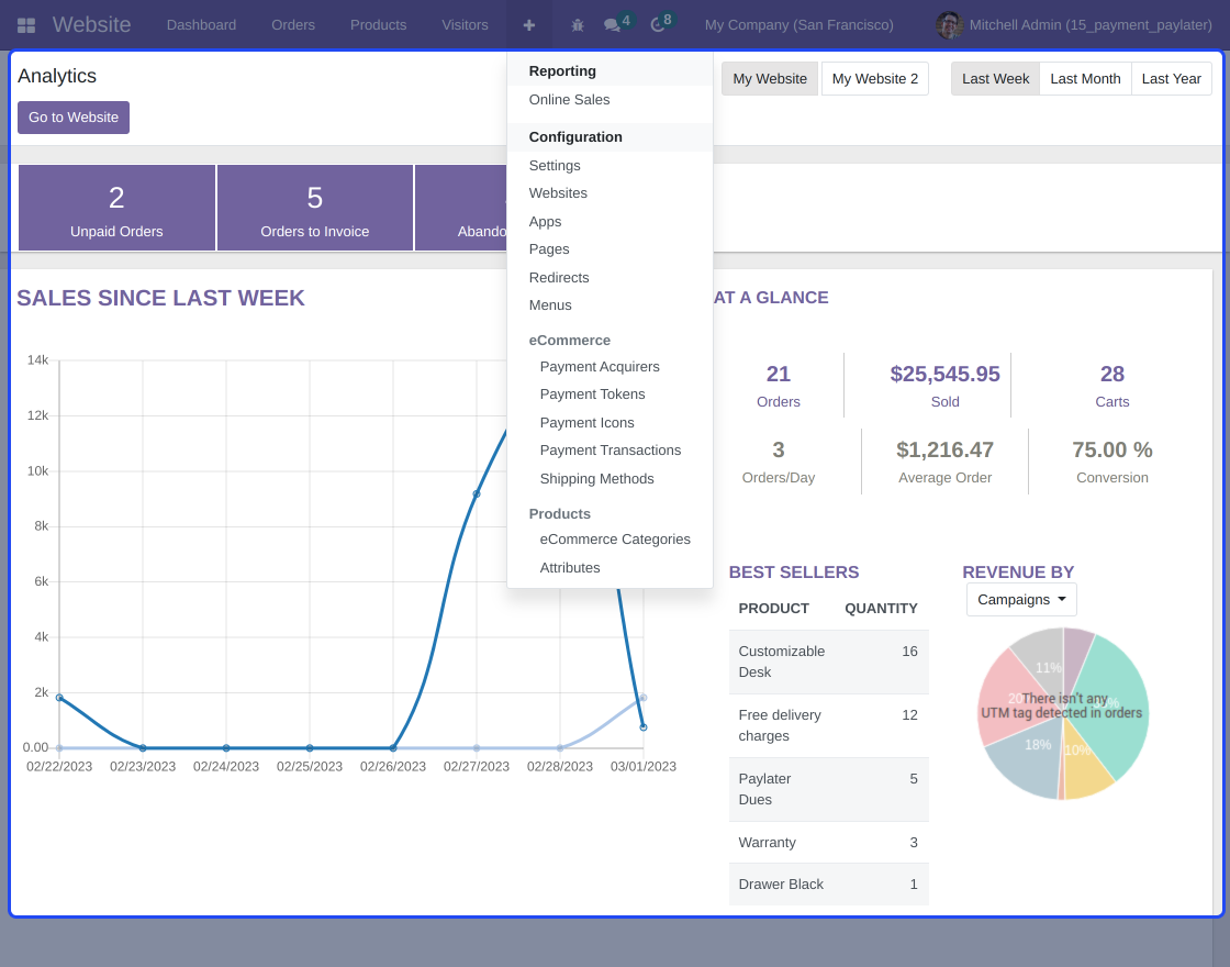 Odoo Payment Acquirer PayLater