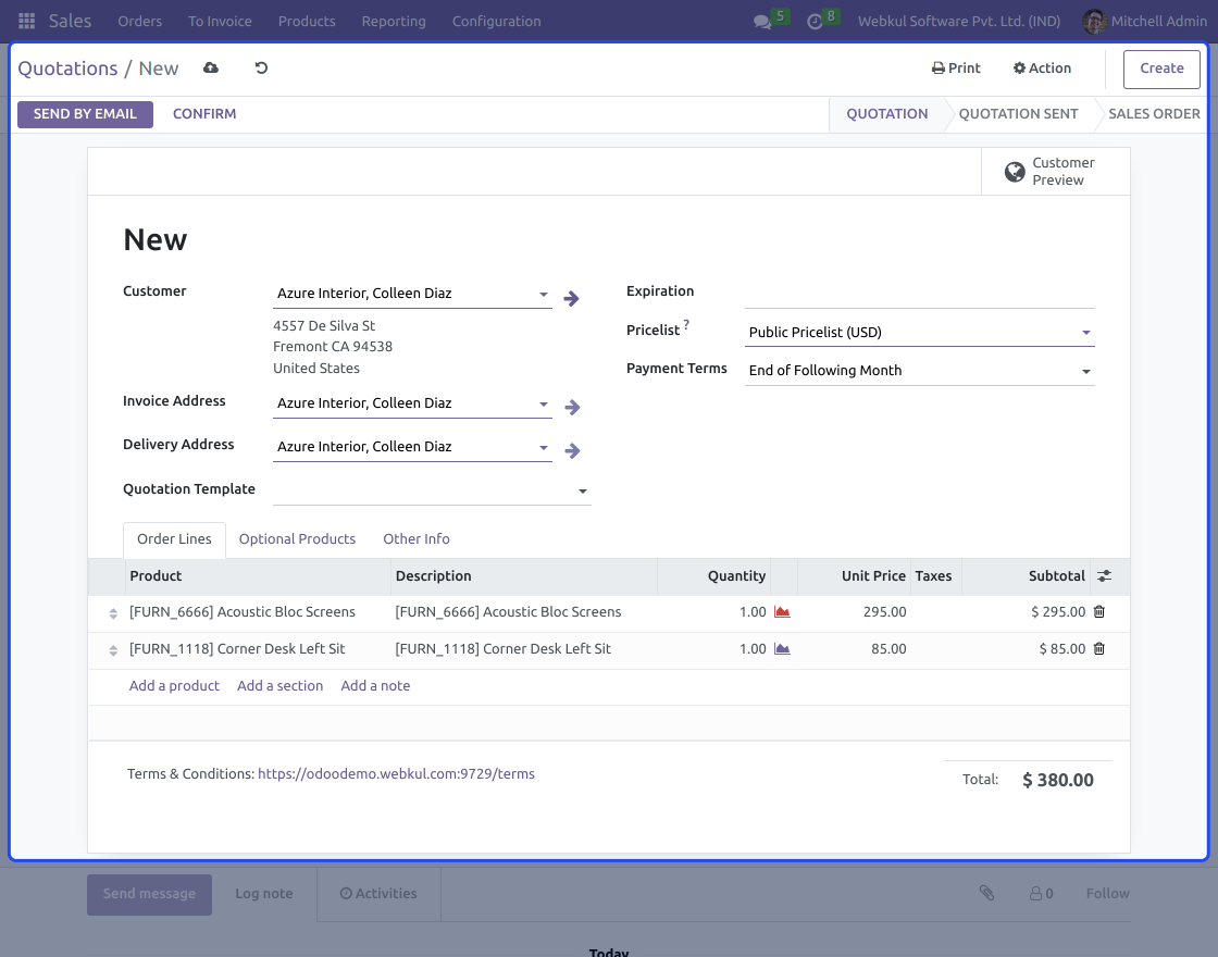 Odoo Picking Per Order Line