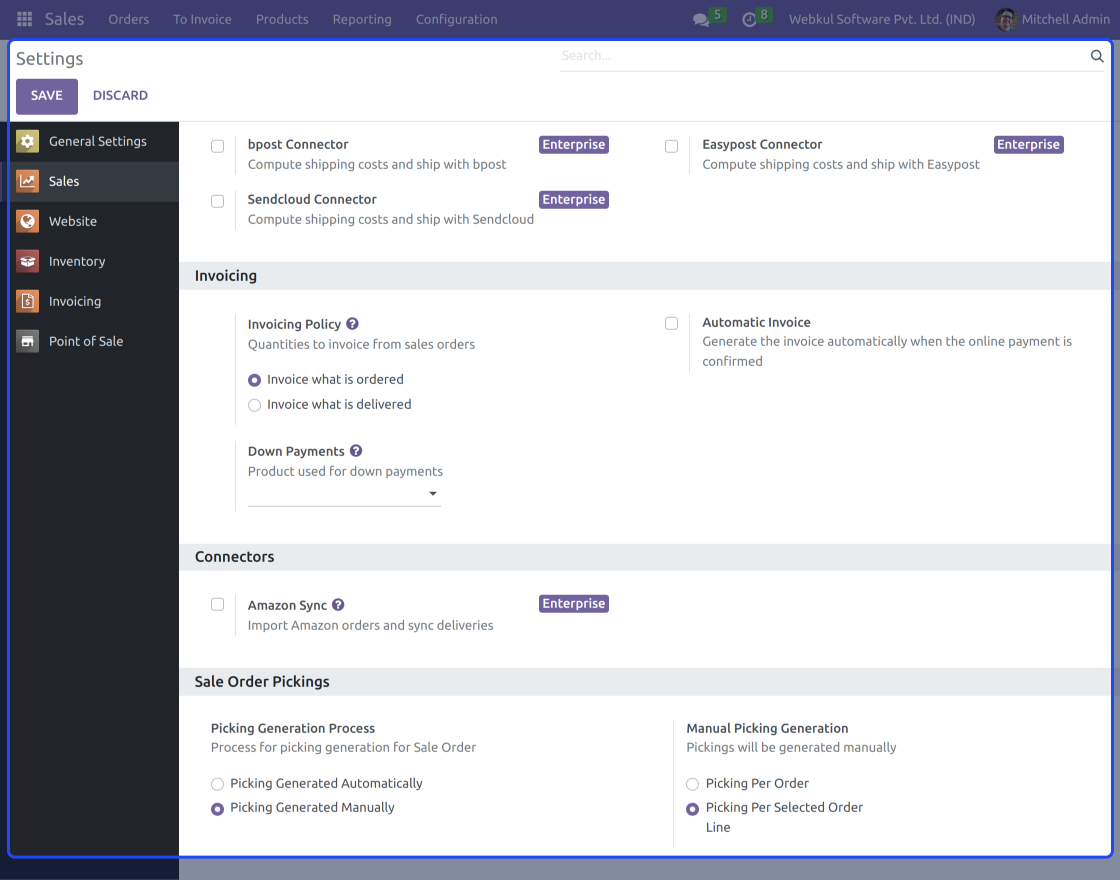 Odoo Picking Per Order Line