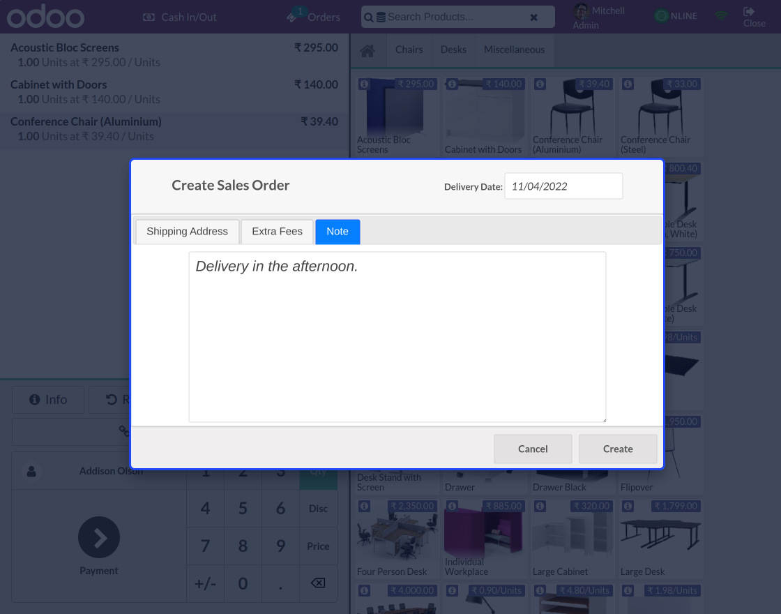 Odoo POS Home Delivery
