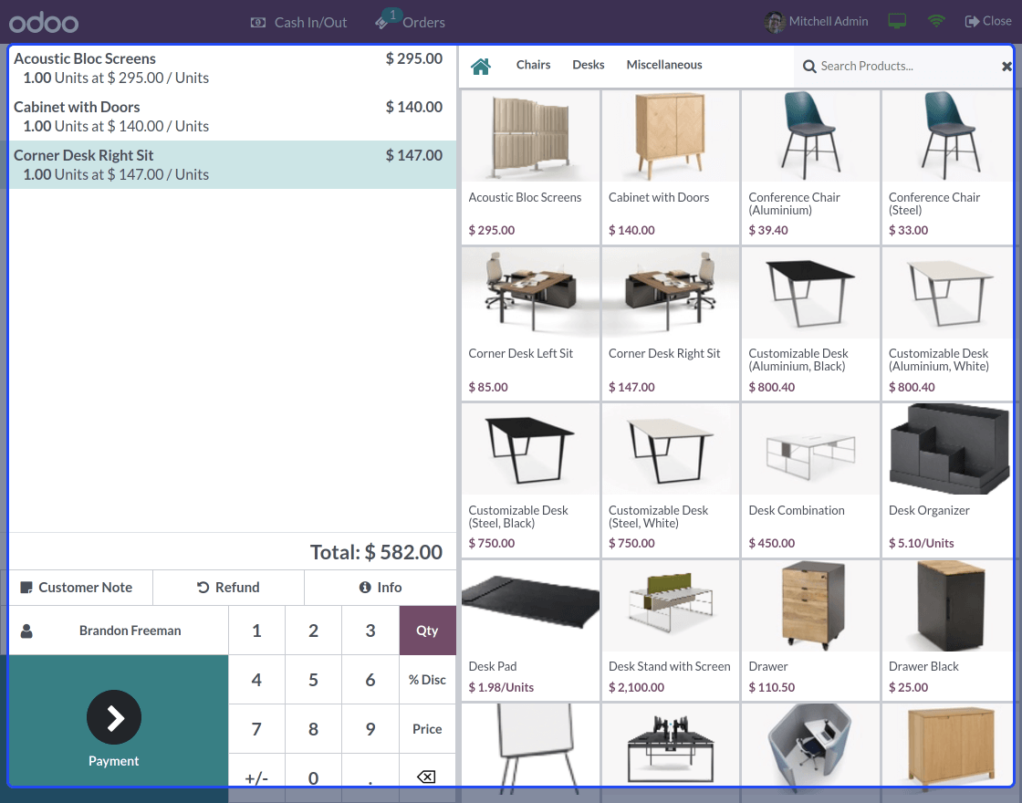 Odoo POS Paypal Payment Acquirer