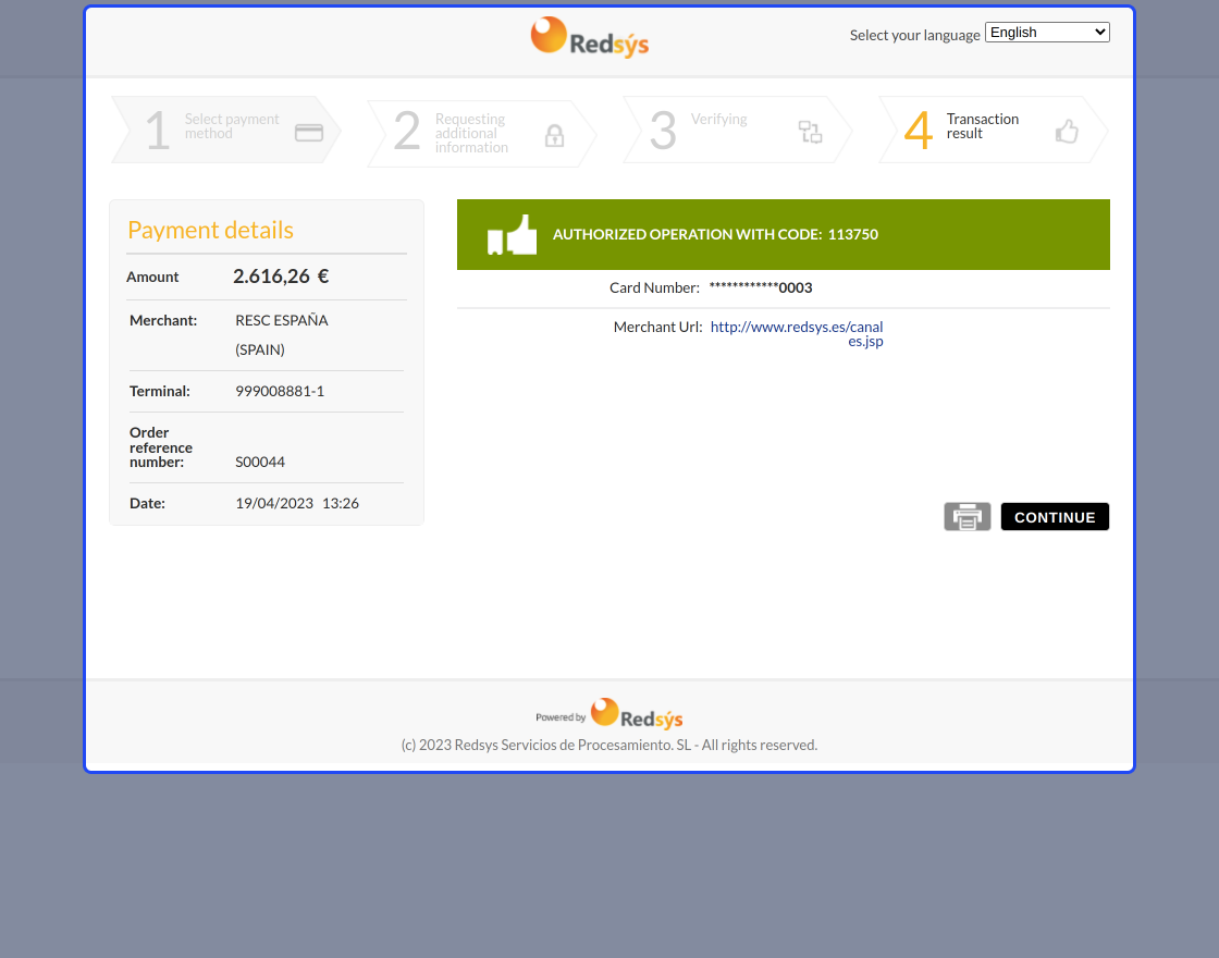 Odoo Website Redsys Merchant Payment Acquirer