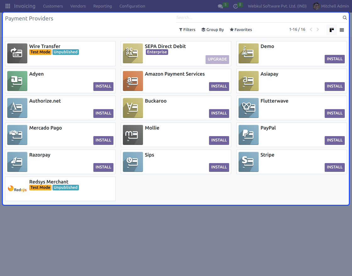 Odoo Website Redsys Merchant Payment Acquirer