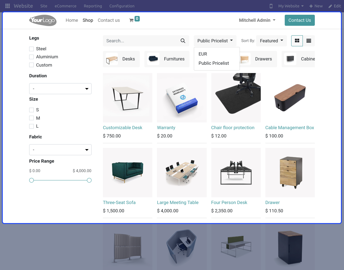 Odoo Website Redsys Merchant Payment Acquirer