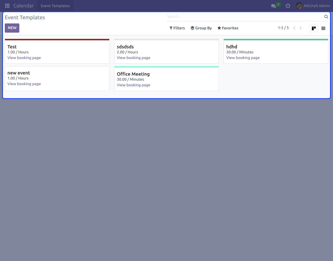 Odoo Website Schedule Meetings