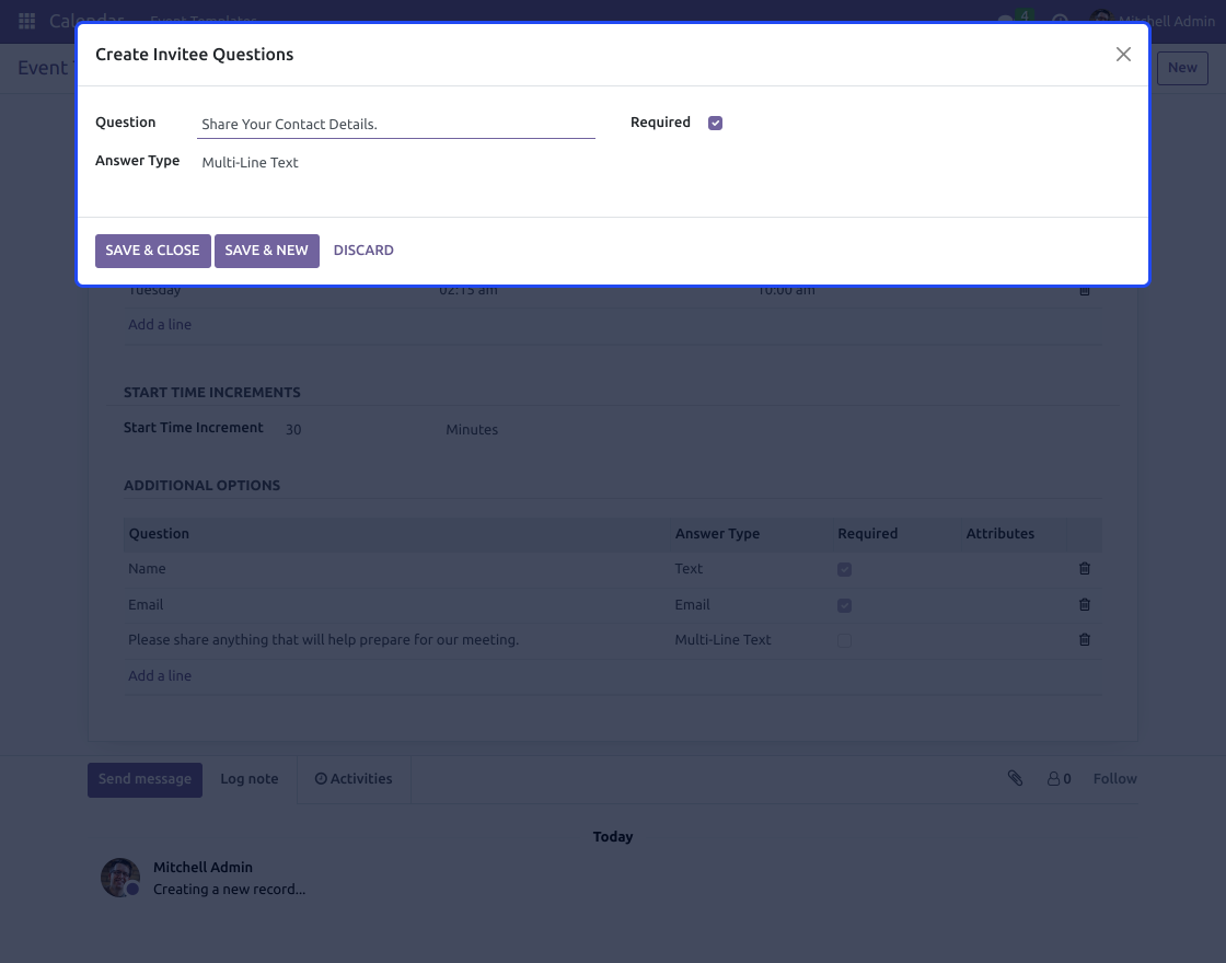 Odoo Website Schedule Meetings