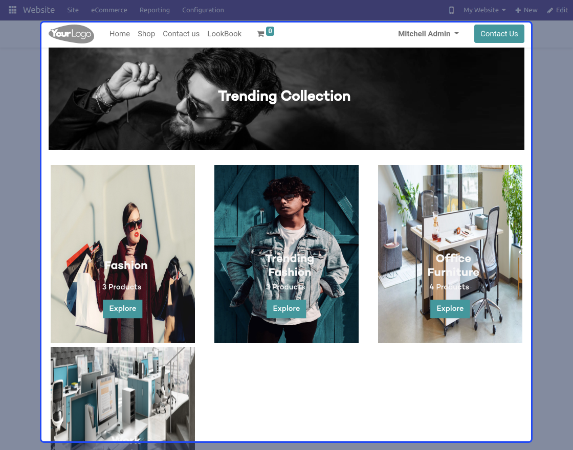 Odoo Website Shop the Look