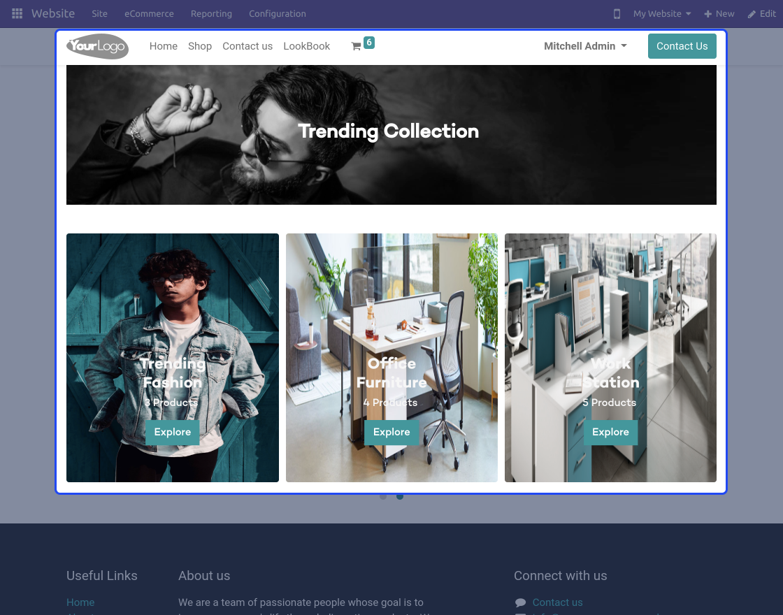 Odoo Website Shop the Look