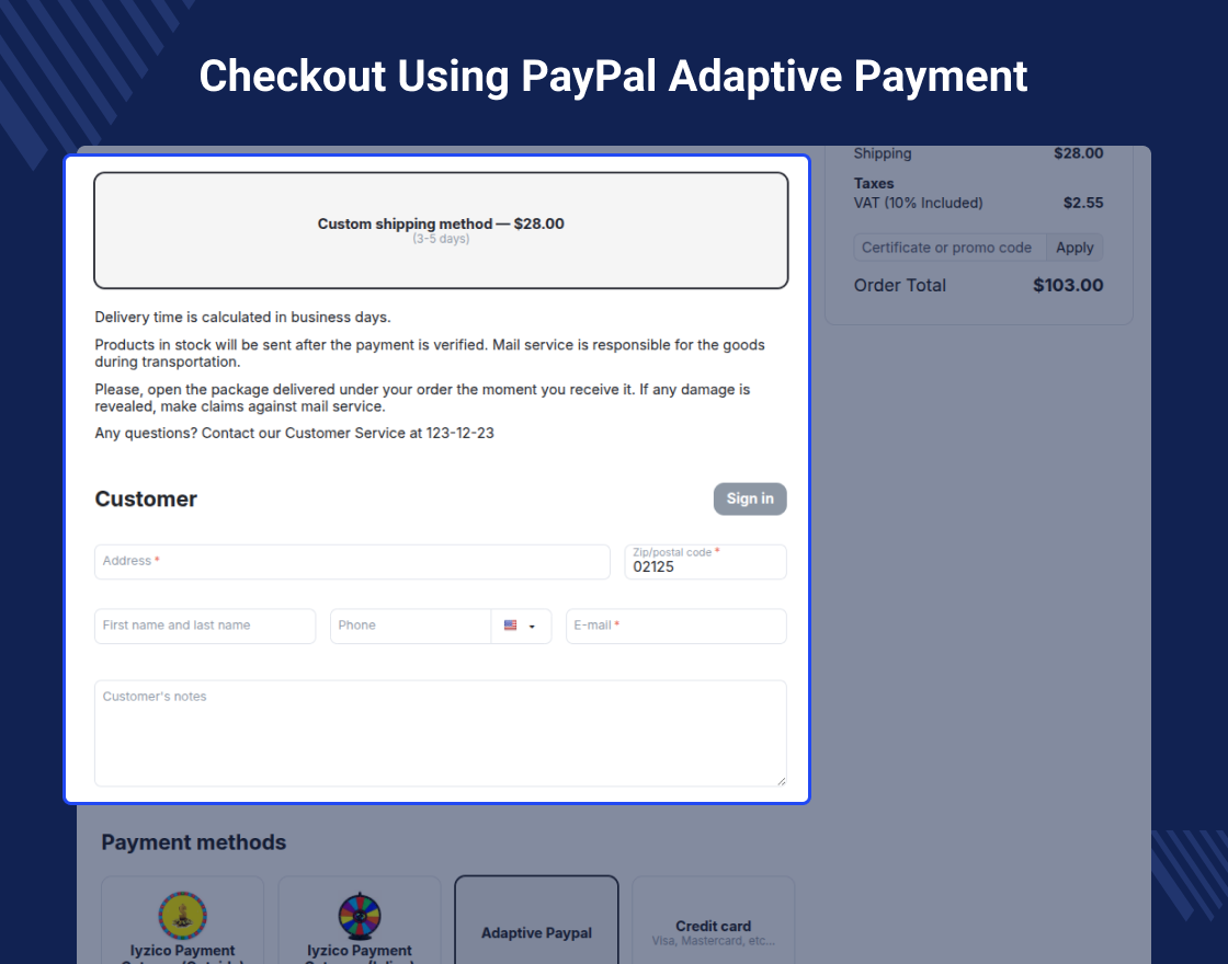 CS-Cart Paypal Adaptive Payment