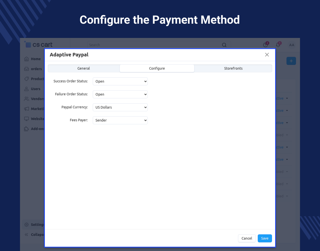 CS-Cart Paypal Adaptive Payment