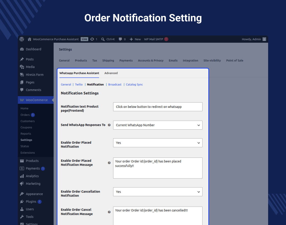 WooCommerce WhatsApp Purchase Assistant