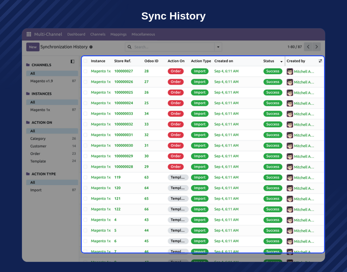 Multi-Channel Odoo Bridge for Magento (OpenMage)