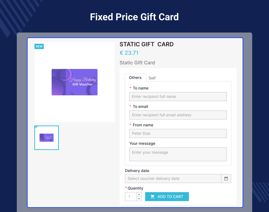 Prestashop Gift Card