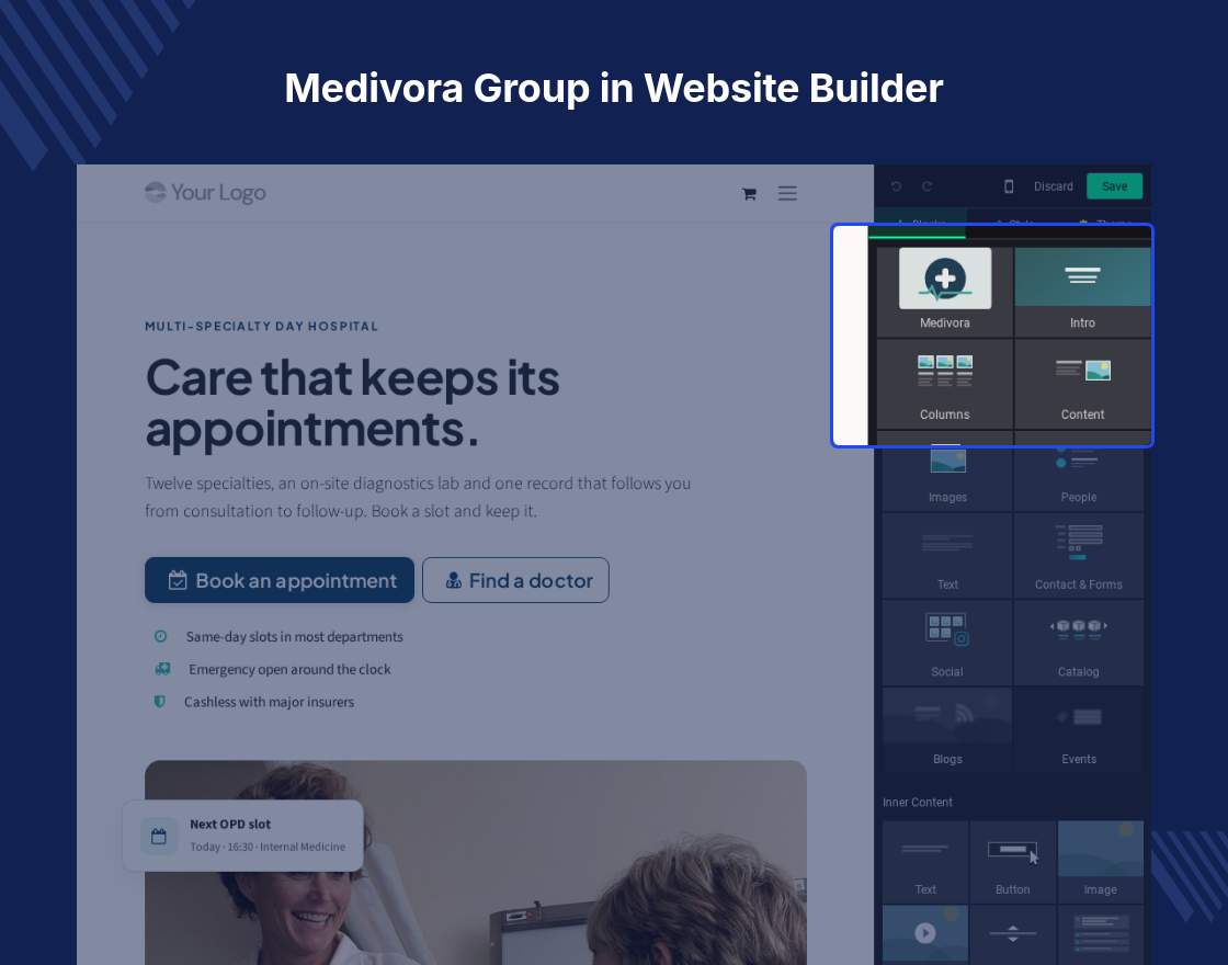 Odoo Medivora | Healthcare and Medical Theme