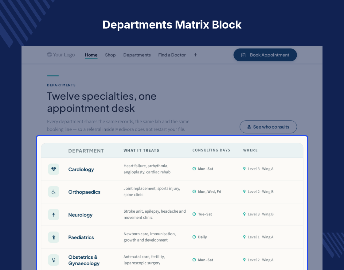 Odoo Medivora | Healthcare and Medical Theme