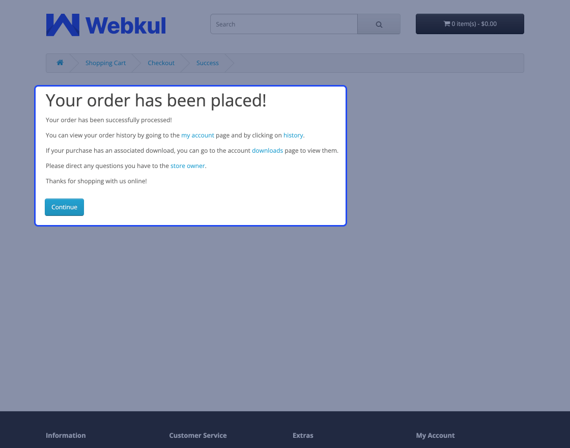 Opencart Store Pickup