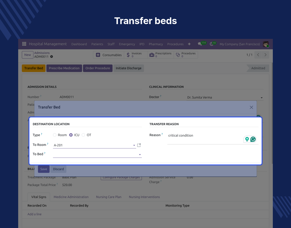 Odoo Hospital Management System