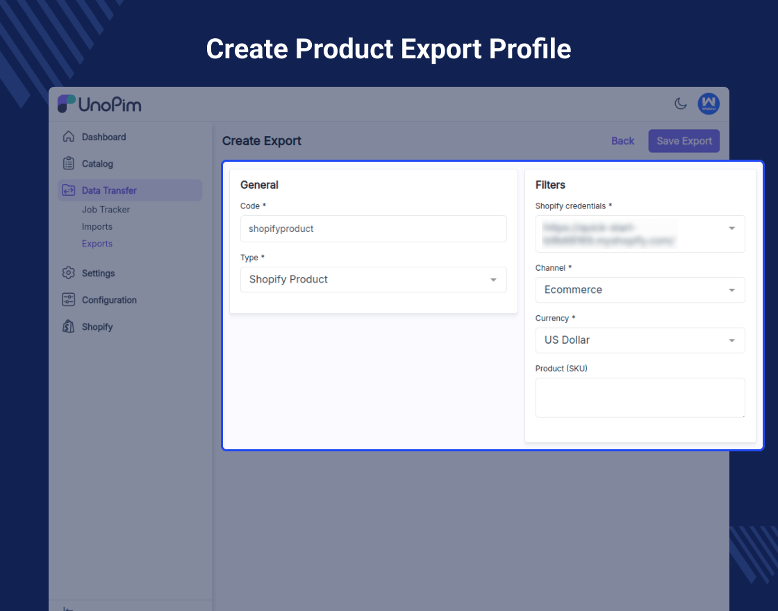 UnoPim Shopify Connector