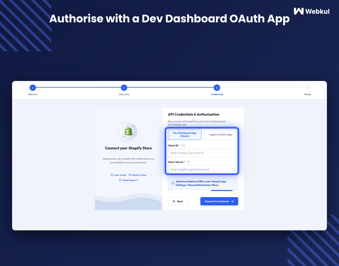 WooCommerce Multi Vendor Shopify Connector