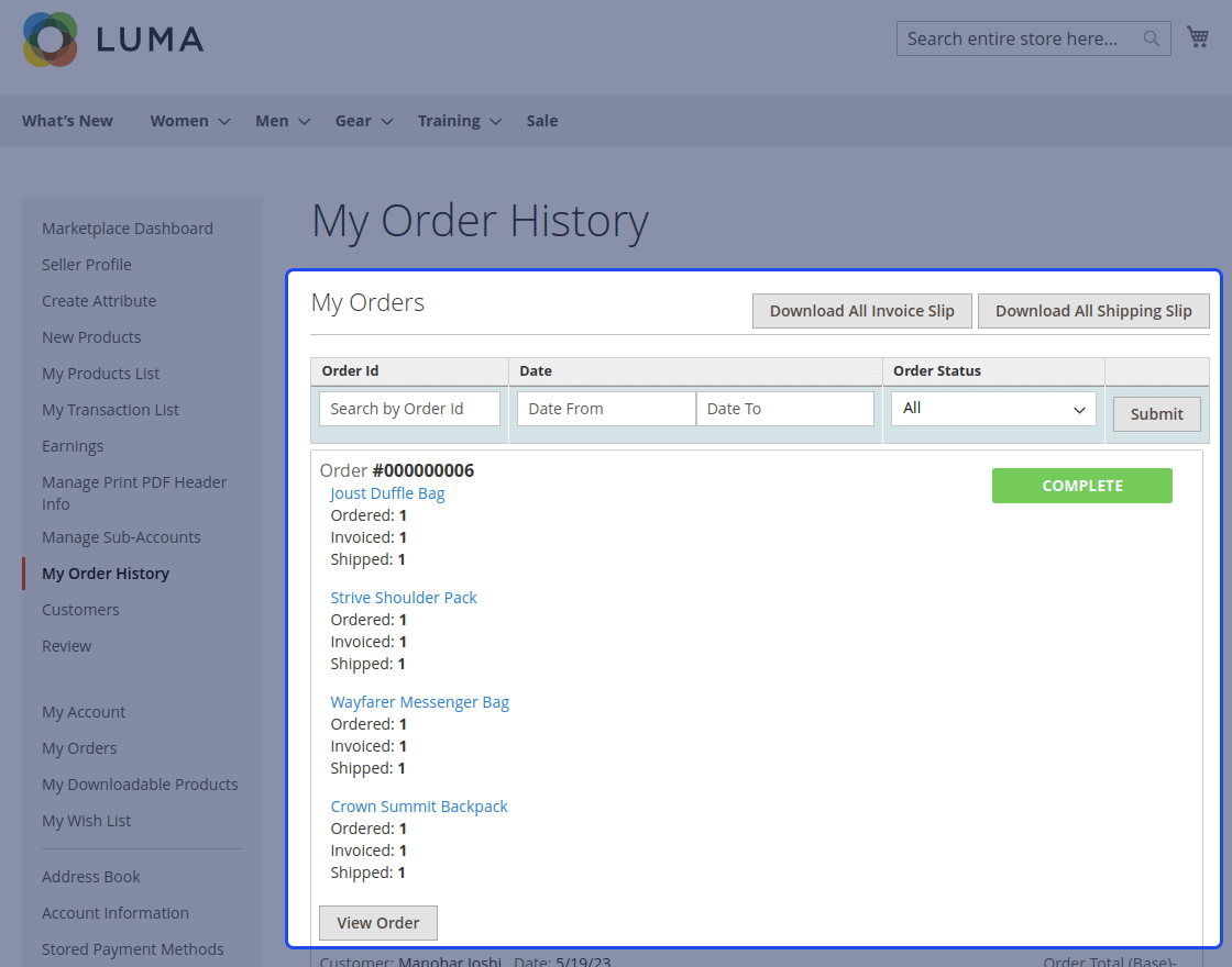Magento 2 Marketplace Vendor Sub Accounts 