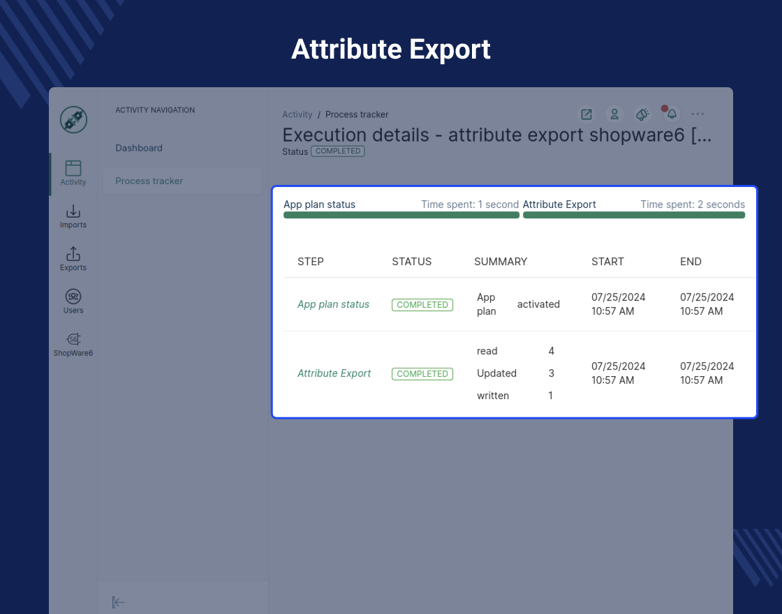 Akeneo Shopware 6 App