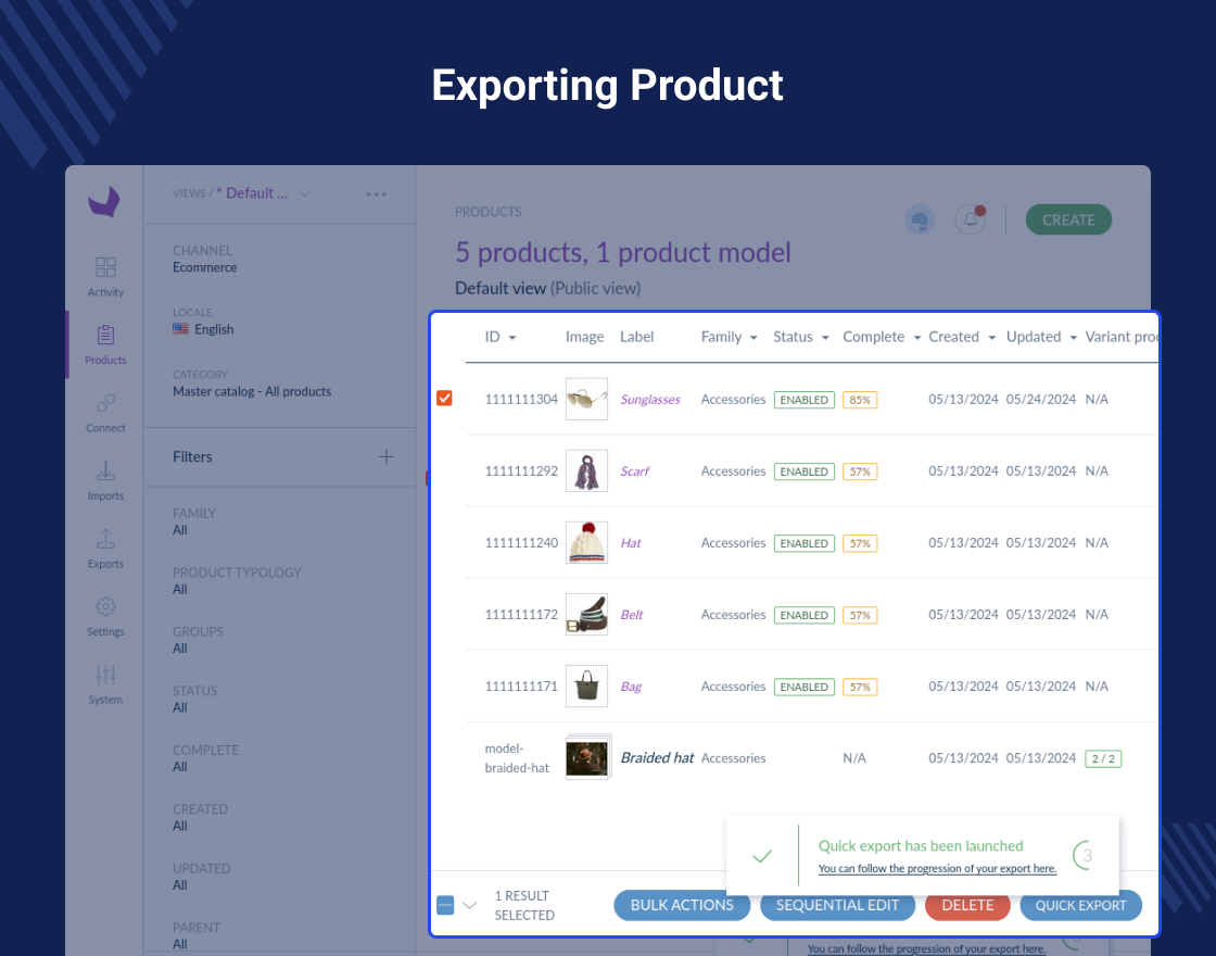 Akeneo Template Connector