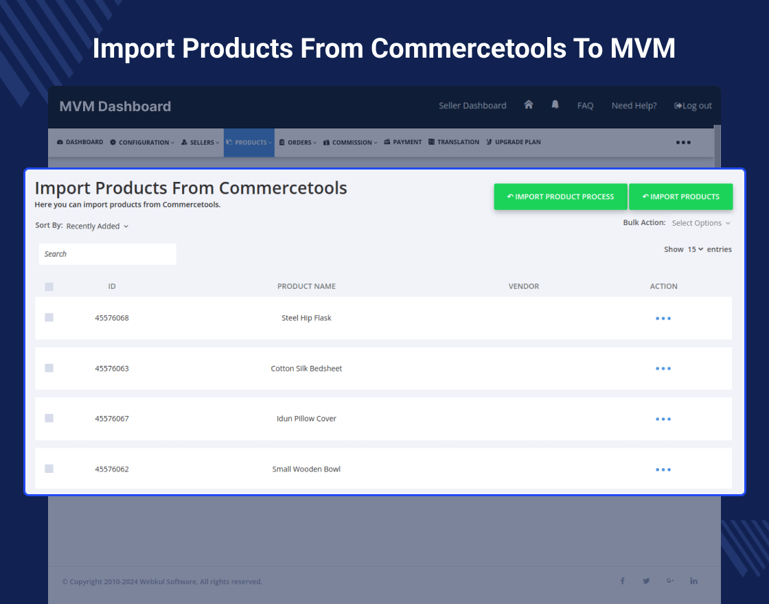 Commercetools Multi Vendor Marketplace Integration