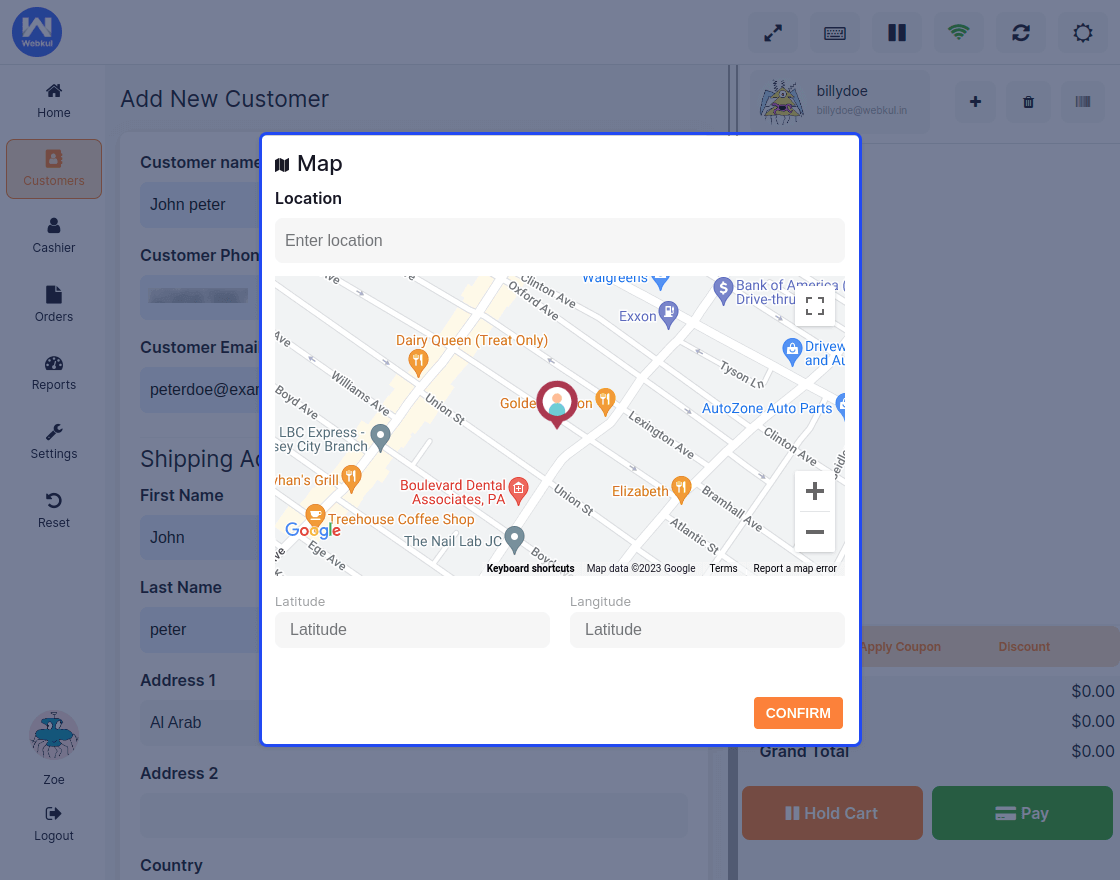 Delivery Management Addon for WooCommerce POS