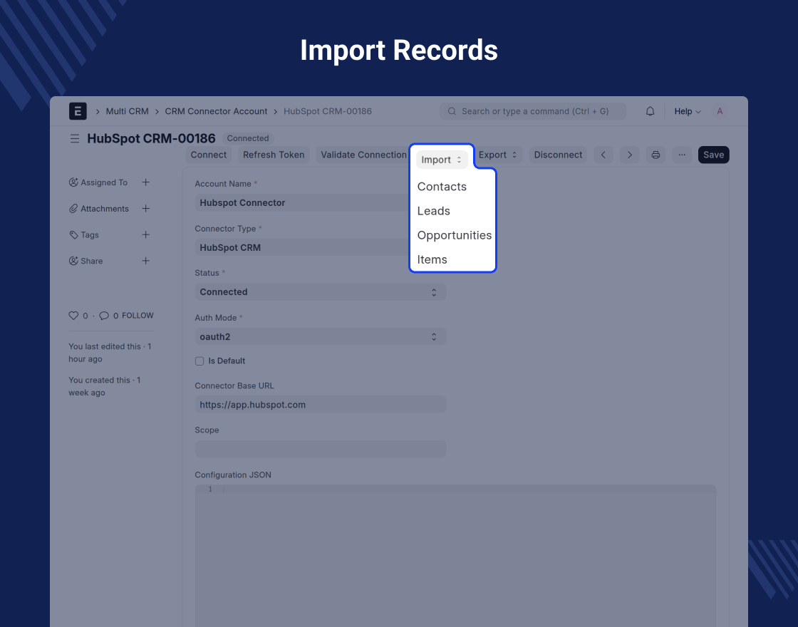 ERPNext HubSpot CRM Connector