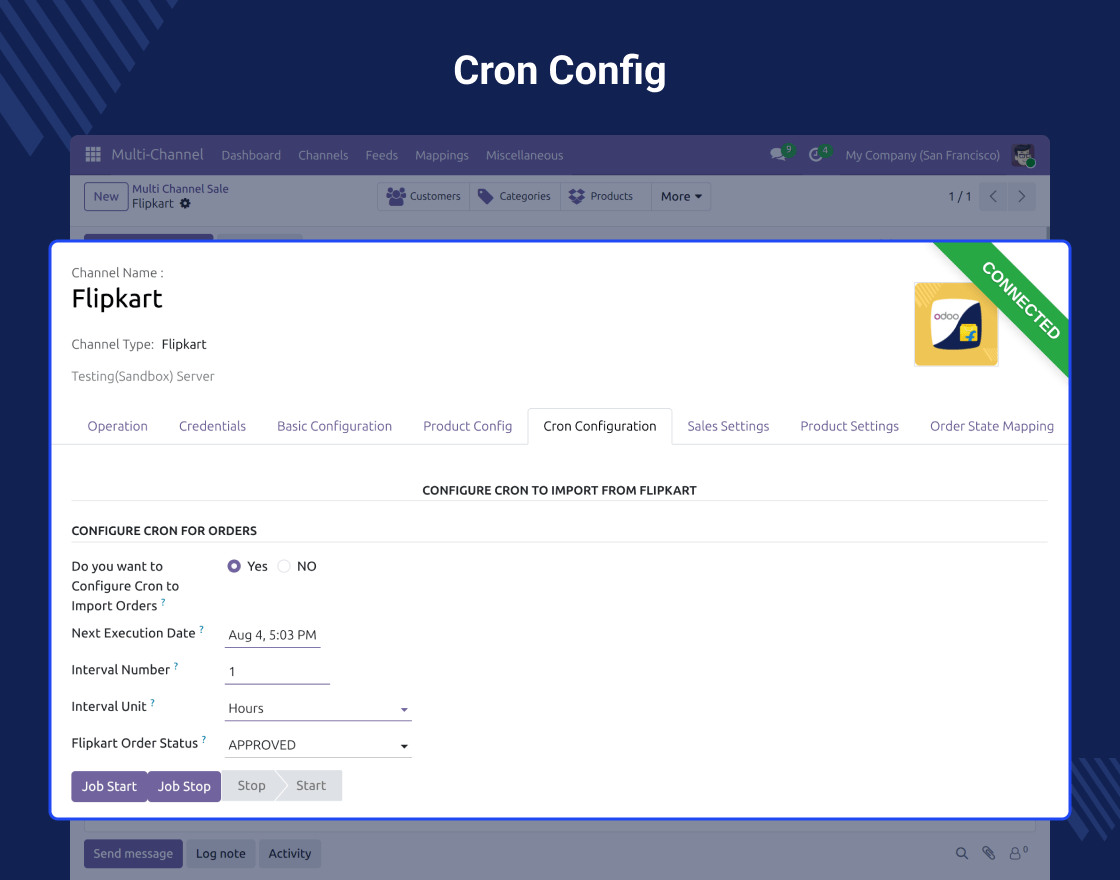 Odoo Multichannel Flipkart Connector