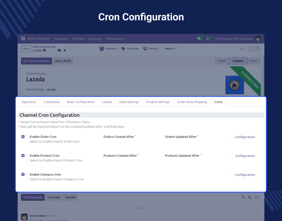 Odoo Lazada Connector for Multichannel