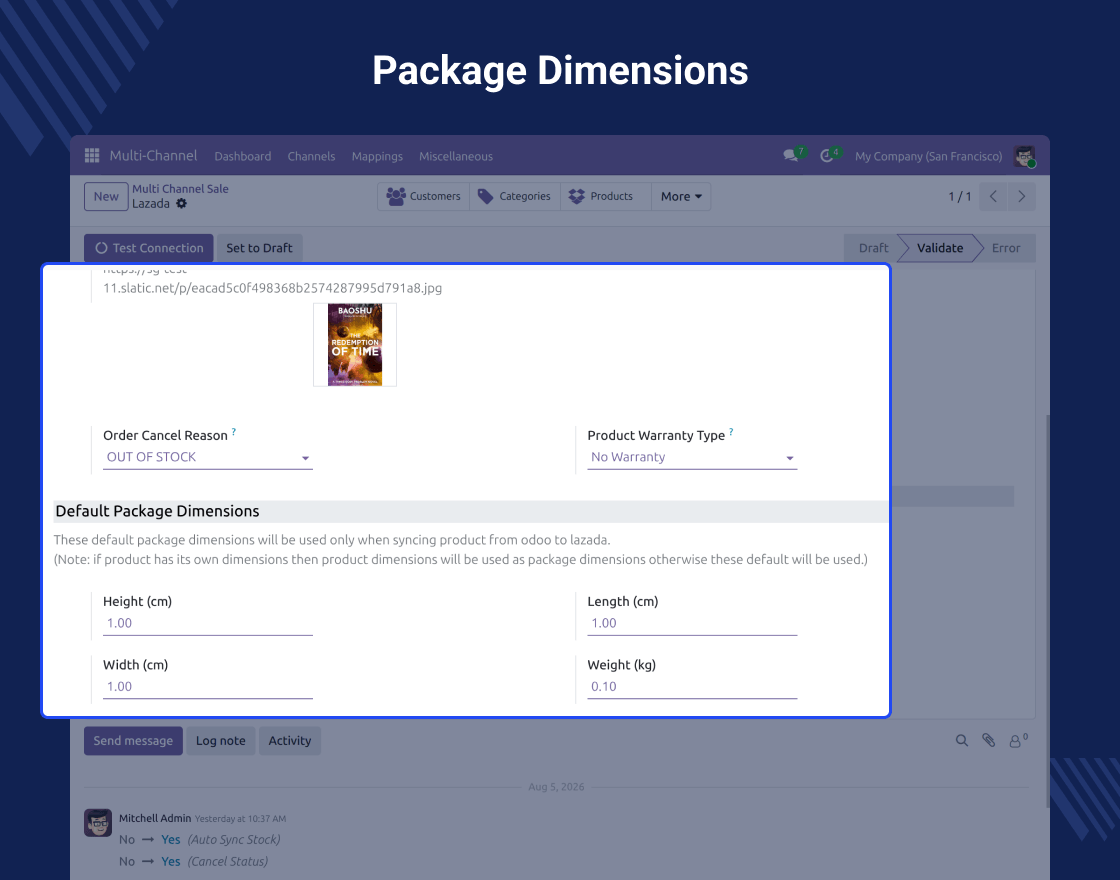 Odoo Lazada Connector for Multichannel