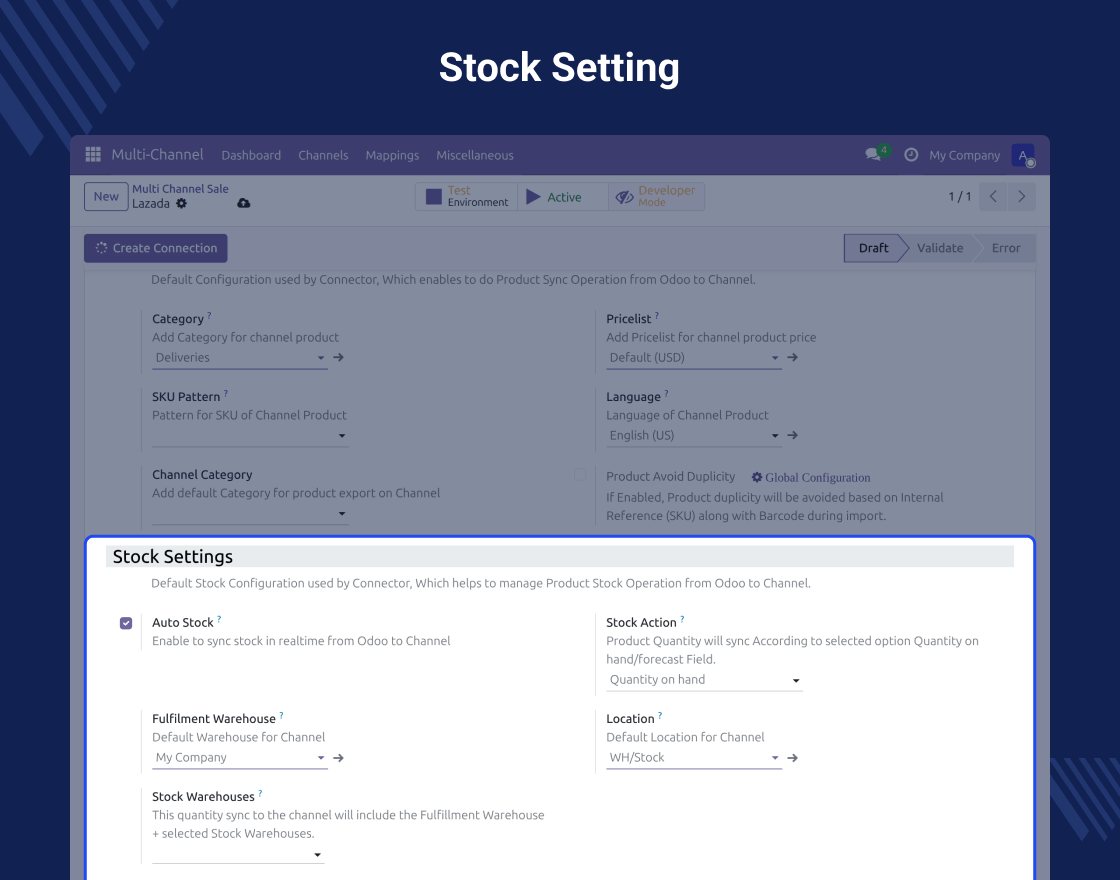 Odoo Lazada Connector for Multichannel
