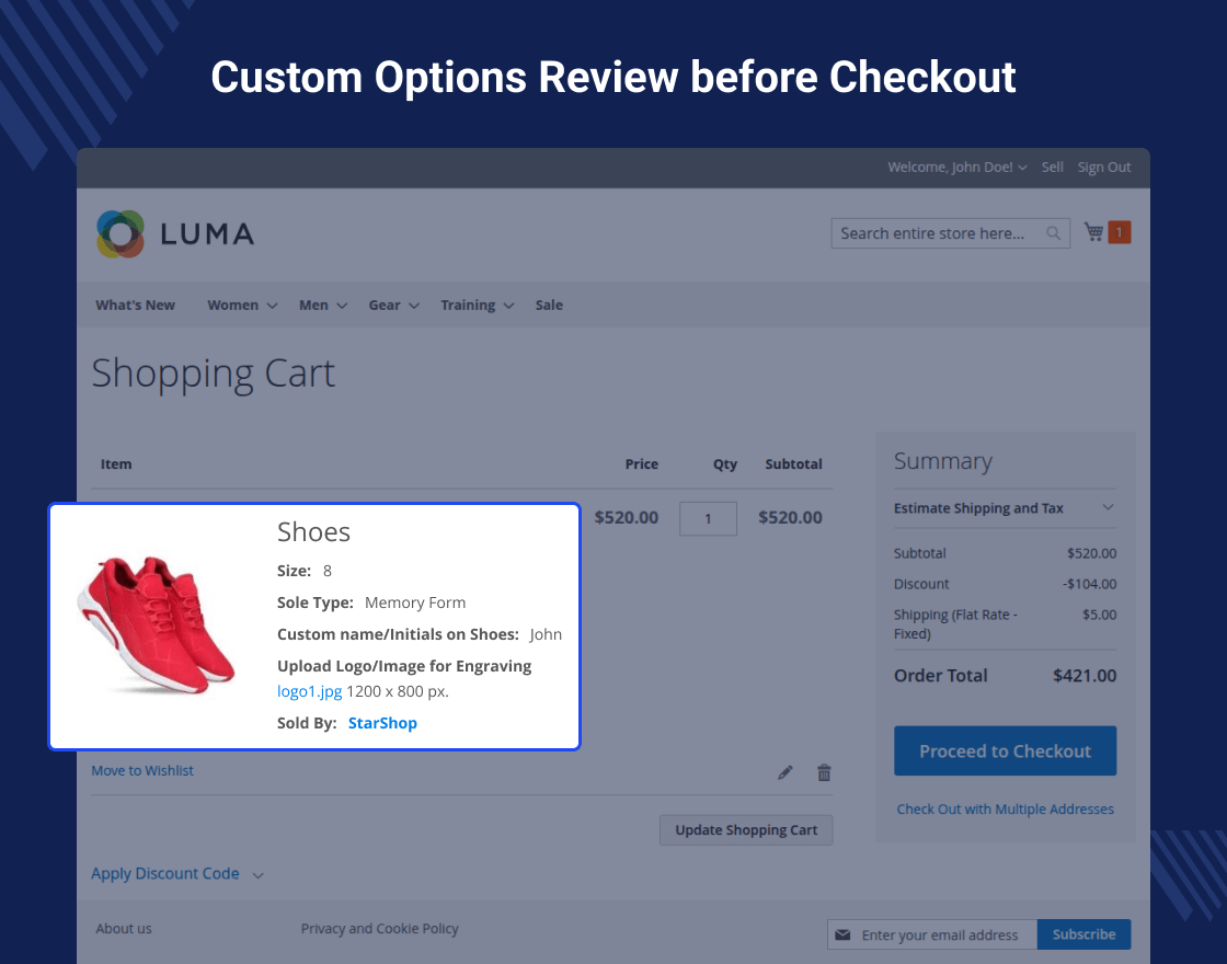 Magento 2 Custom Option Marketplace Add-on
