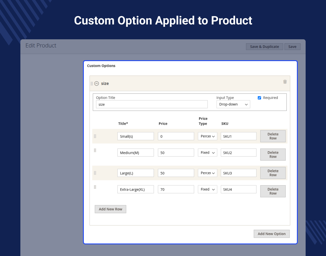 Magento 2 Custom Option Marketplace Add-on