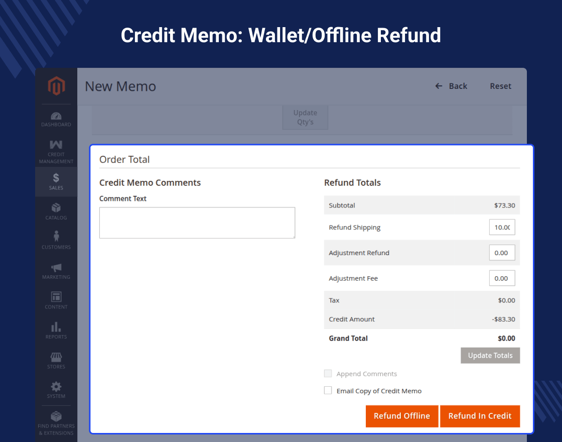 Magento 2 Credit System