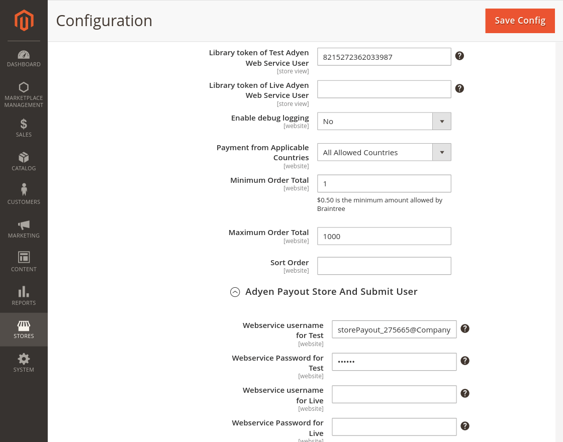 Marketplace Adyen Payment for Magento 2