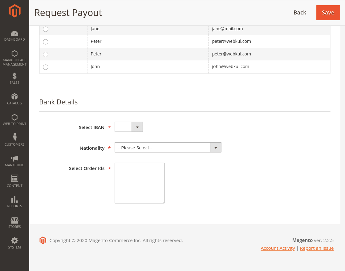 Marketplace Adyen Payment for Magento 2