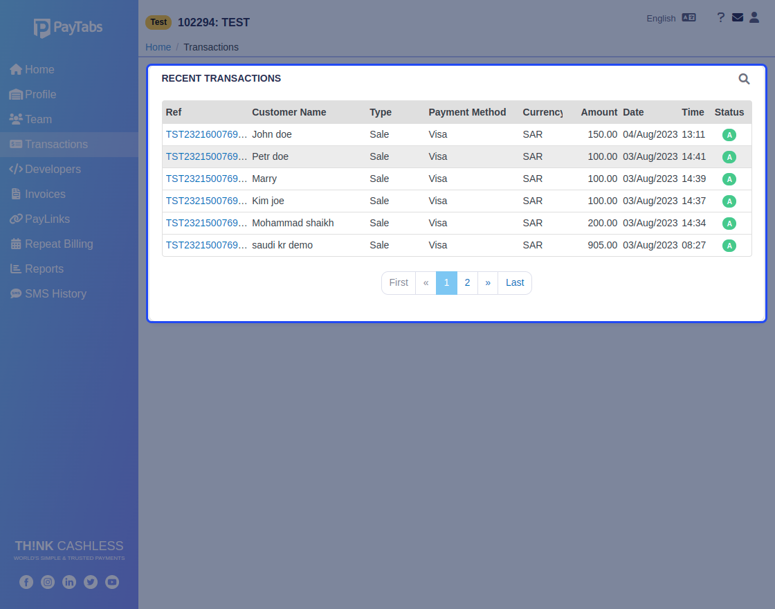 Magento 2 Multi Vendor PayTabs Payment Gateway