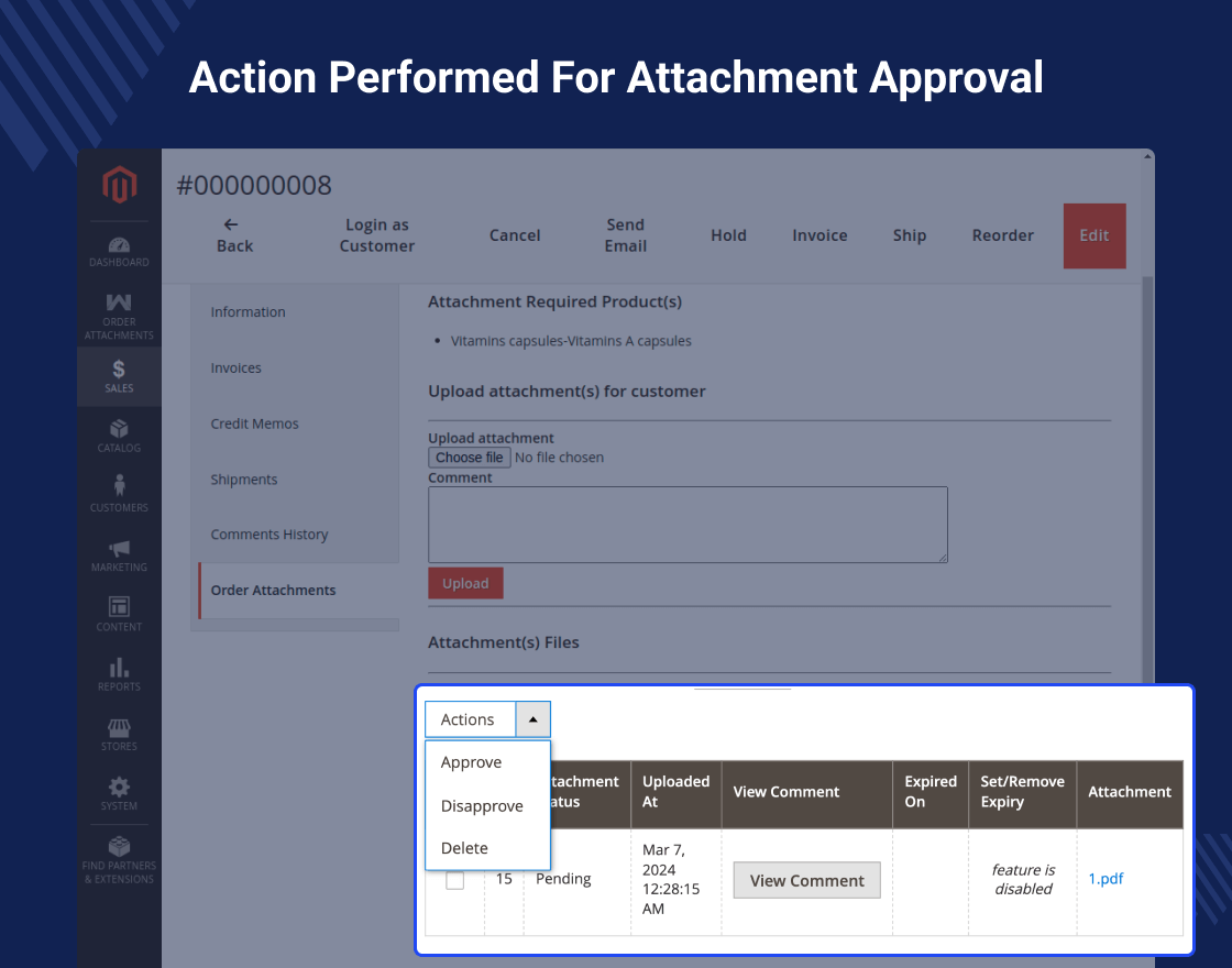 Magento 2 Order Attachment