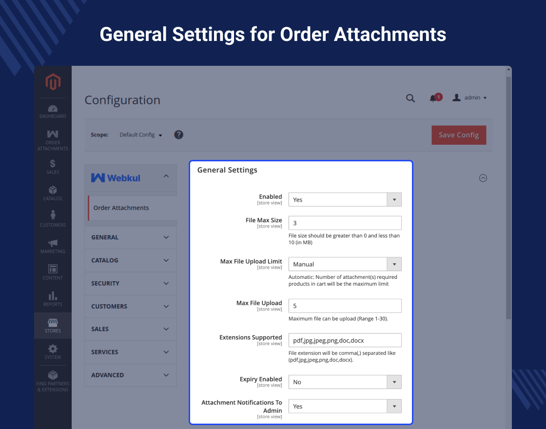 Magento 2 Order Attachment